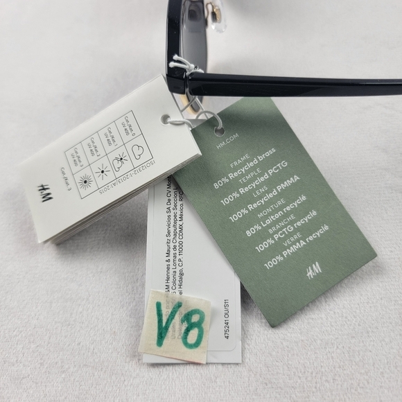 NWT H&M recycled gold trim sunglasses UV 400 - Picture 6 of 8